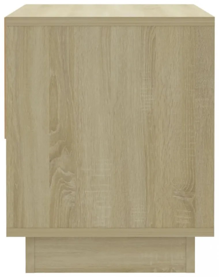 2 db sonoma tölgy színű szerelt fa éjjeliszekrény 45x34x44 cm