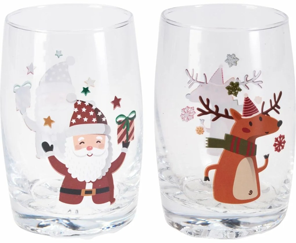 2 db karácsonyi pohár Santa és Sob 250 ml
