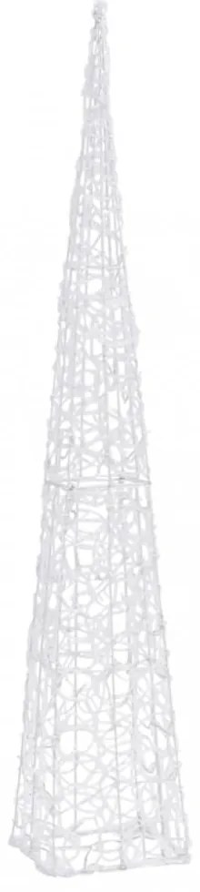 dekoratív kék fényű LED-es akril fénykúp 120 cm