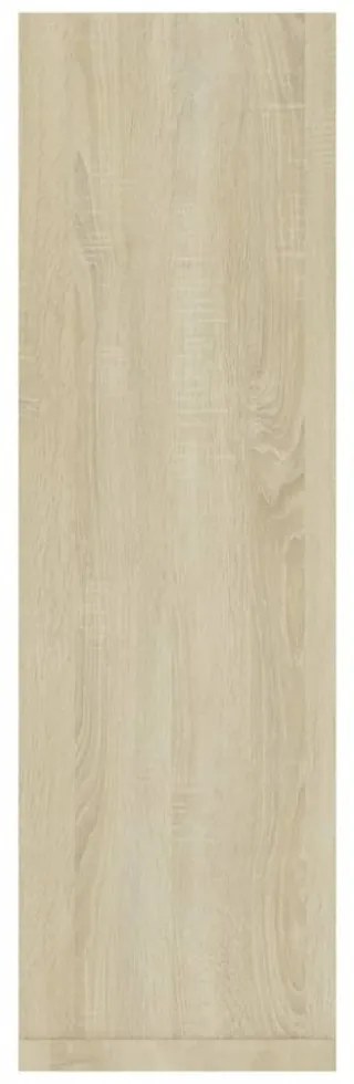 2 db sonoma tölgy színű szerelt fa fali polc 50 x 15 x 50 cm