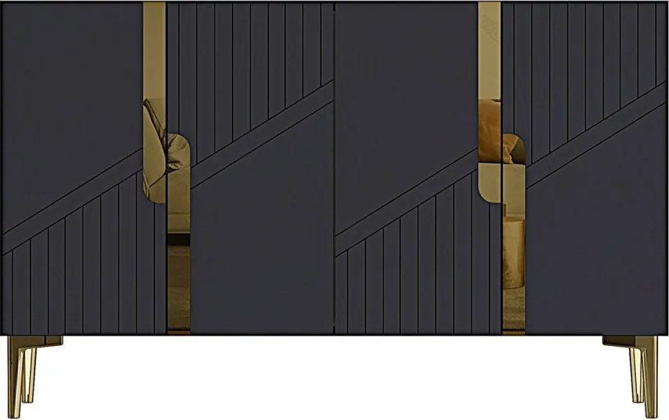 Evva 120 - Anthracite, Gold