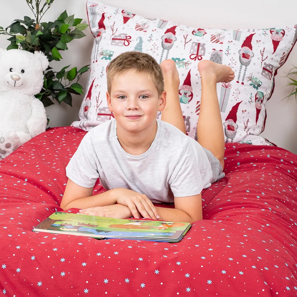 4Home Pamut ágynemű Christmas Elf , 140 x 200 cm, 70 x 90 cm