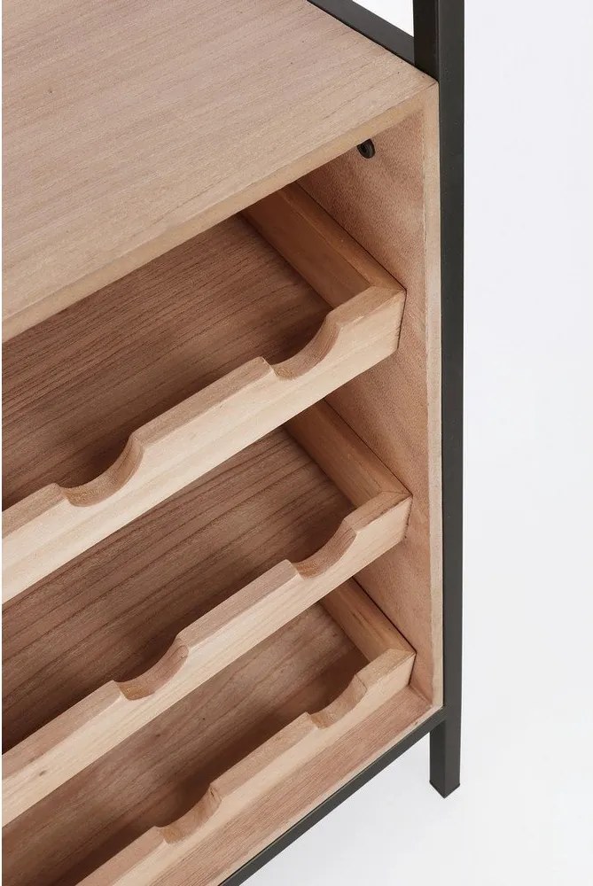 Natúr színű bortartó szekrény palackok száma 12, 51x91x30 cm Isaac – Yes Everyday