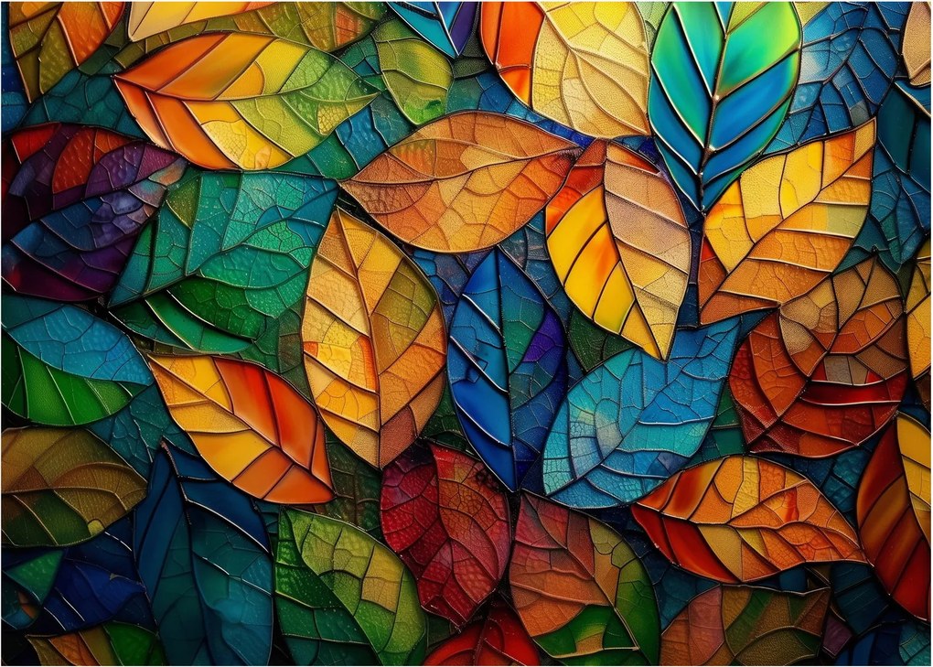 Kép - Levélmozaik (70x50 cm)