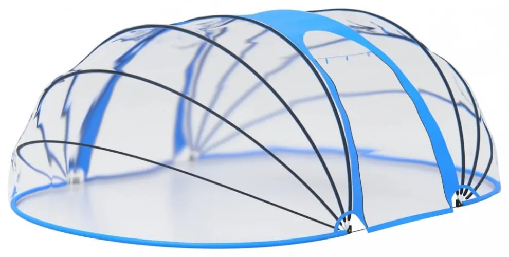 ovális medencekupola 530 x 410 x 210 cm