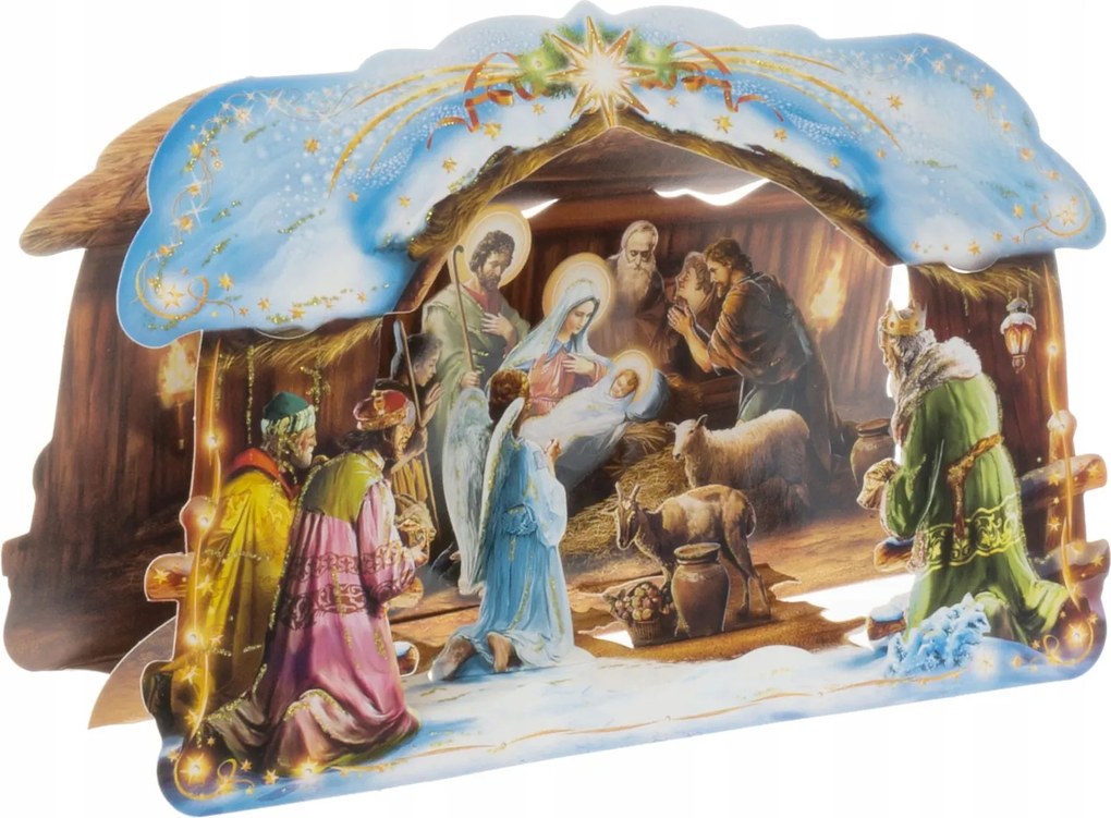 Karácsonyi Betlehem Nagy Papír Borítékkal