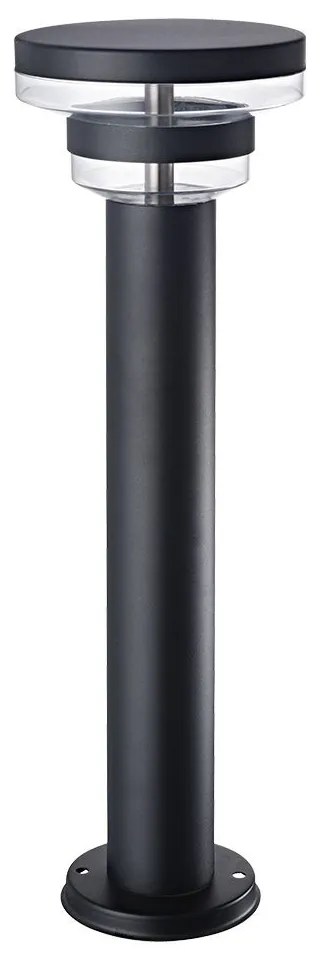 PREZENT 31309 UMERA Modern Kültéri Állólámpa Fekete, Átlátszó LED IP44