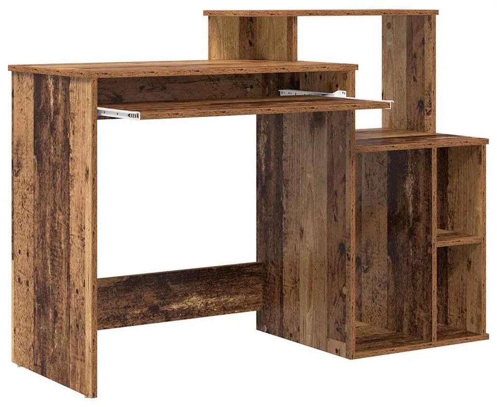 Íróasztal tárolóval Öreg fa 120.5 x 44 x 88.5 cm Faanyag