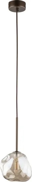 Brilagi - Kábeles függeszték VULCANO 1xG9/8W/230V átm. 15 cm bronz/füstös bézs