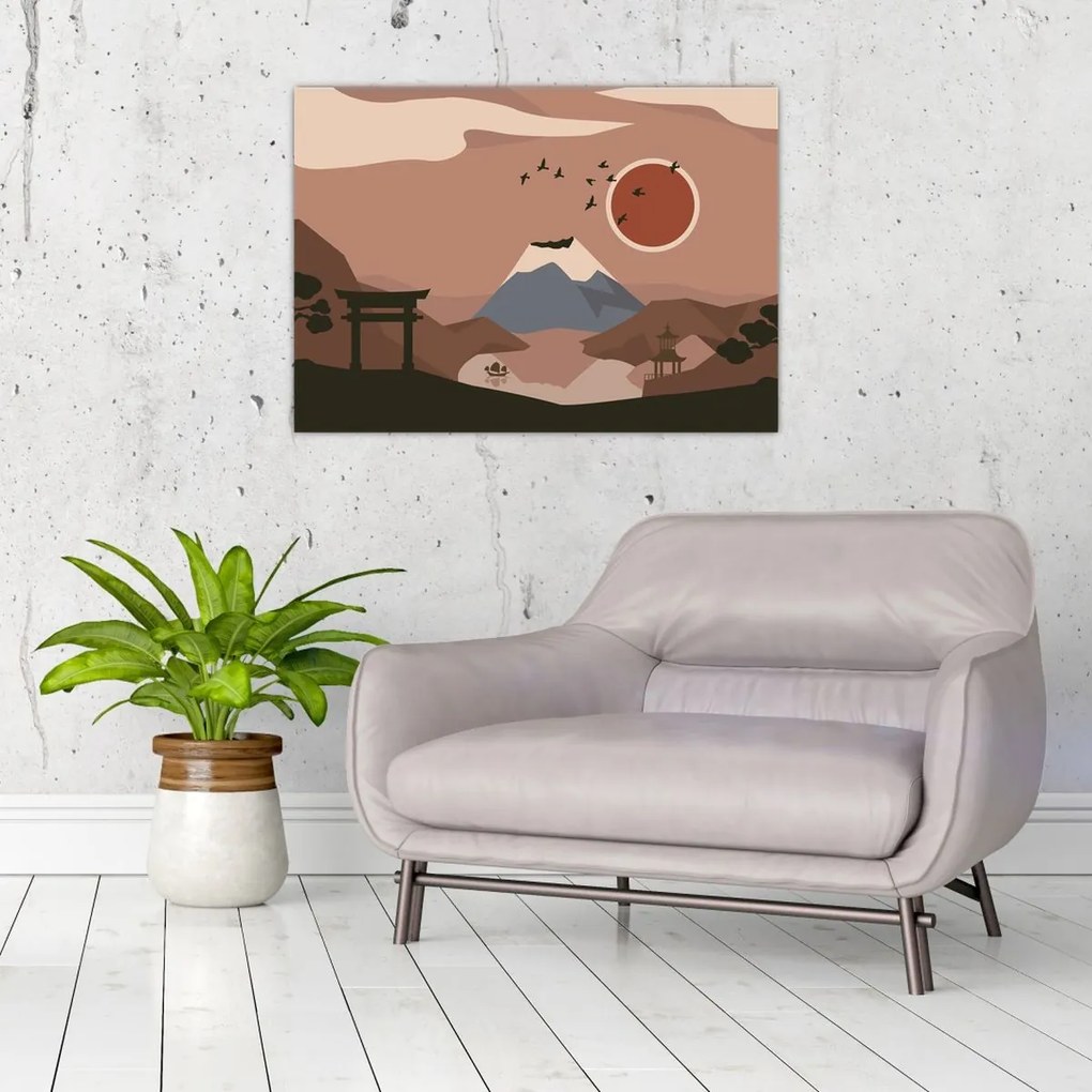 Üveg kép - Japán N⁰1 (70x50 cm)