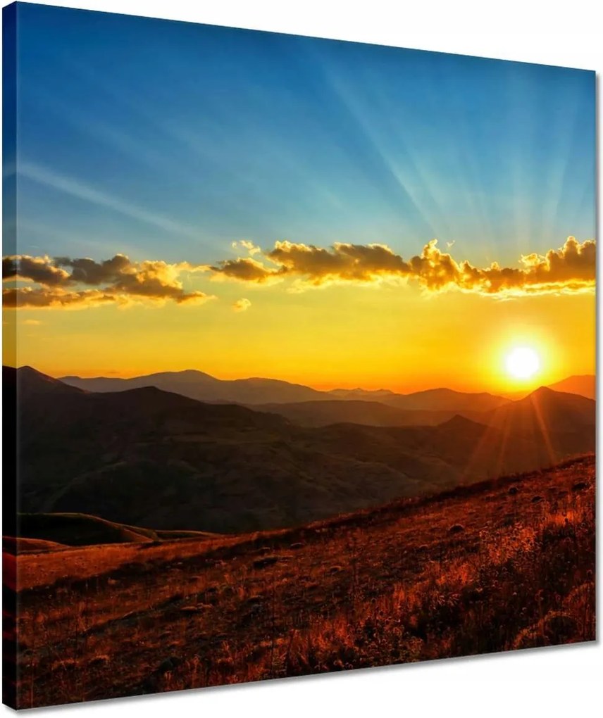 Vászonkép 40x40 Gyönyörű naplemente