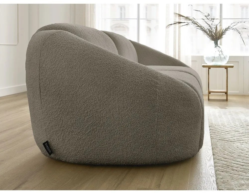 Szürkésbarna buklé kanapé 230 cm Tina – Bobochic Paris