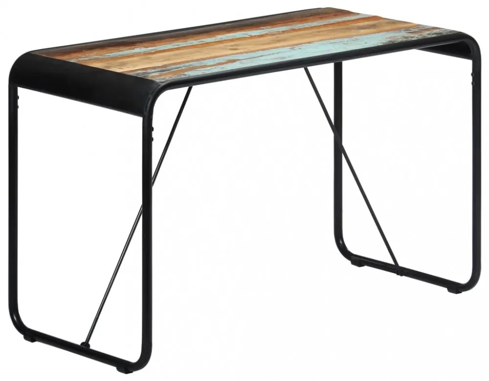 tömör újrahasznosított fa étkezőasztal 118 x 60 x 76 cm