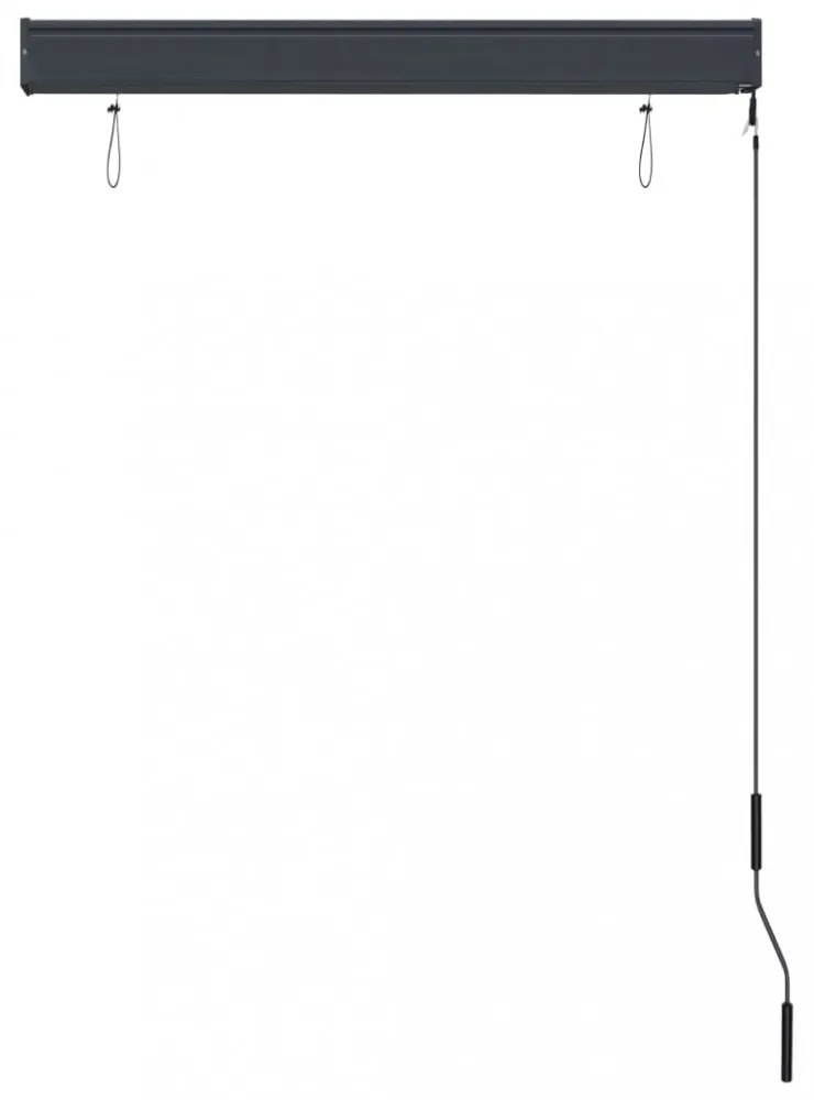 kék és fehér kültéri roló 100 x 250 cm