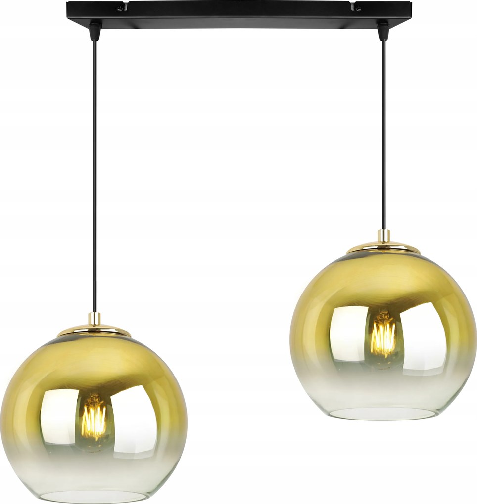 Függő Lámpa Mennyezeti Csillár Arany Üveg Lámpabúra Konyha Nappali