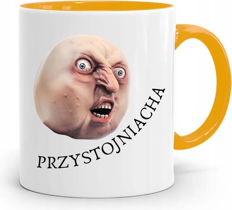 Sárga Vicces Jóképű Bögre fényképes nyomtatással