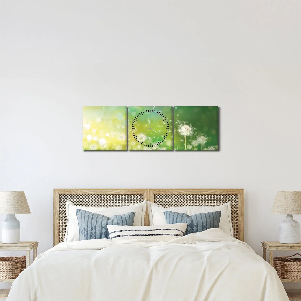 Kép - Virágozatlan pitypang (órával) (90x30 cm)