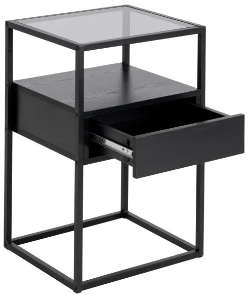 ZEIN fekete éjjeli szekrény