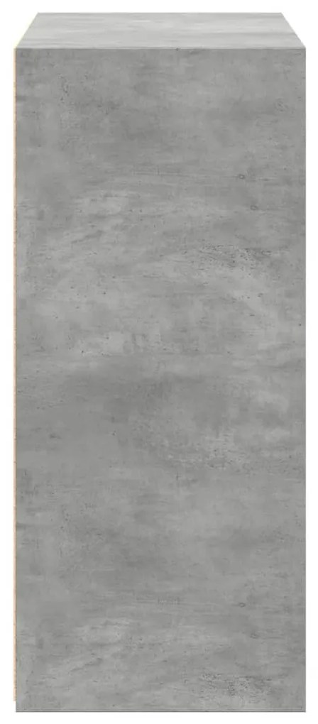 betonszürke szerelt fa tálalószekrény 70 x 41 x 93 cm
