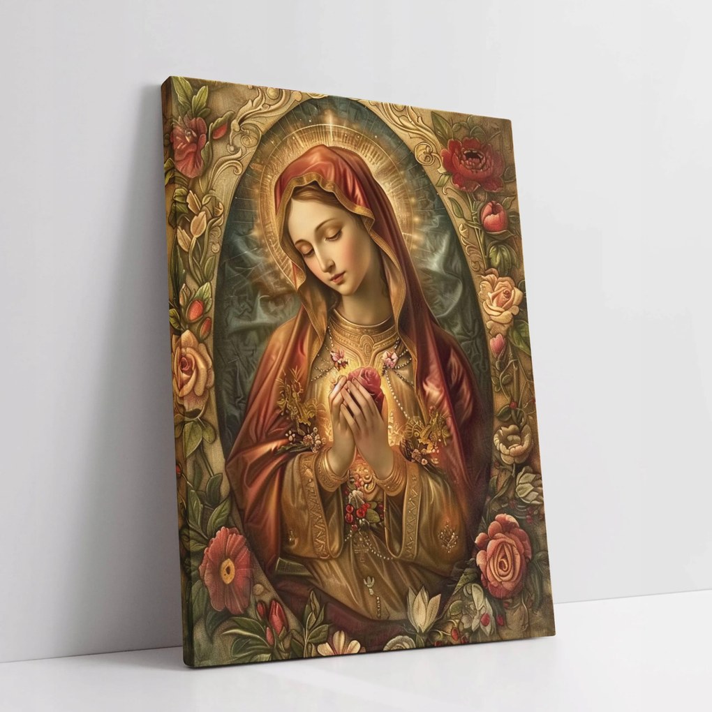 Vászonkép Szűz Mária szíve otthon nappali szoba 75x100