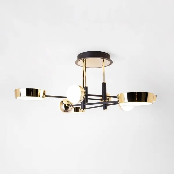 Zuma Line MX7170-8-3BGT - LARA felületre szerelhető csillár, dimmelhető LED, 60W/230V, arany/fekete