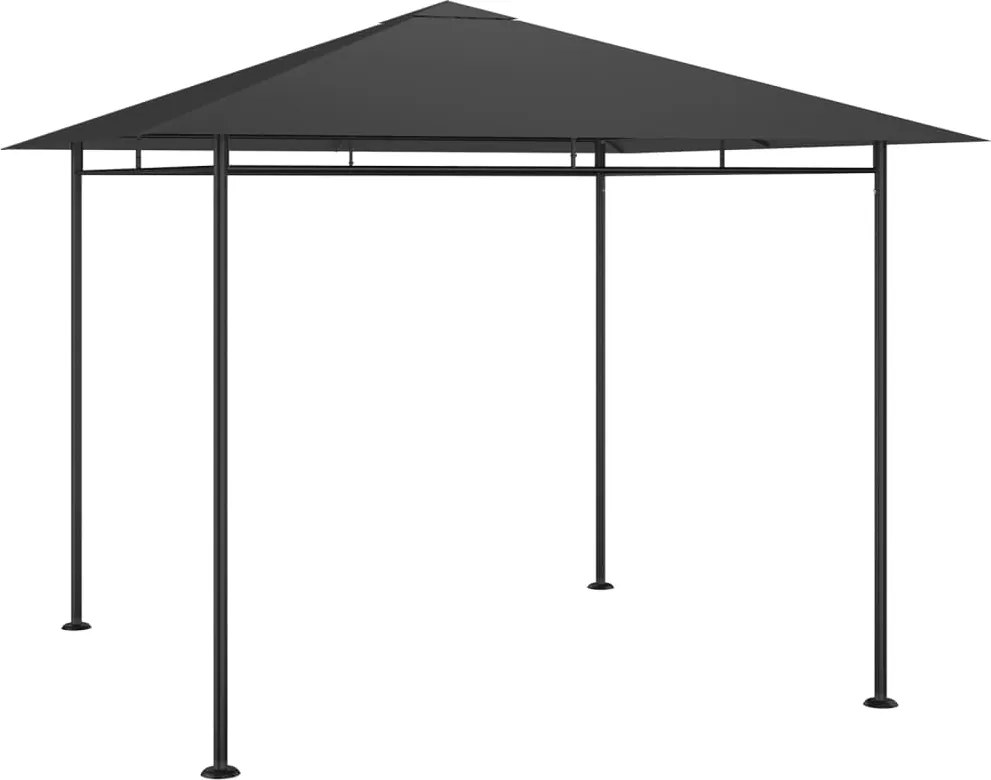 vidaXL antracitszürke pavilon 3 x 3 x 2,7 m 180 g/m²