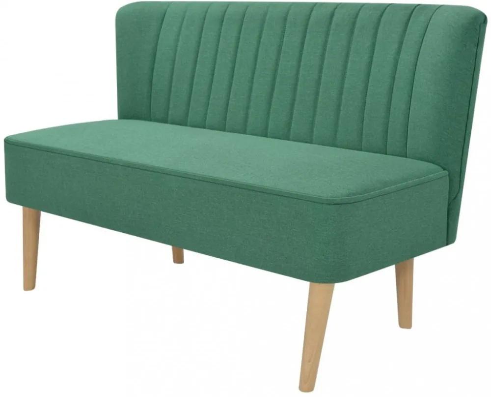 Szövet kanapé 117x55,5x77cm zöld
