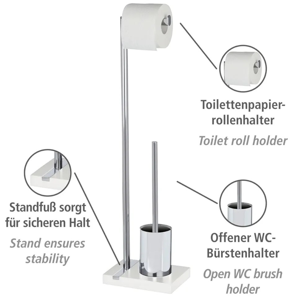 WC-kefe és WC-papír tartó - Wenko