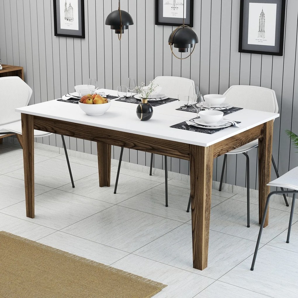 Étkező asztal Milan 514 - Walnut, White