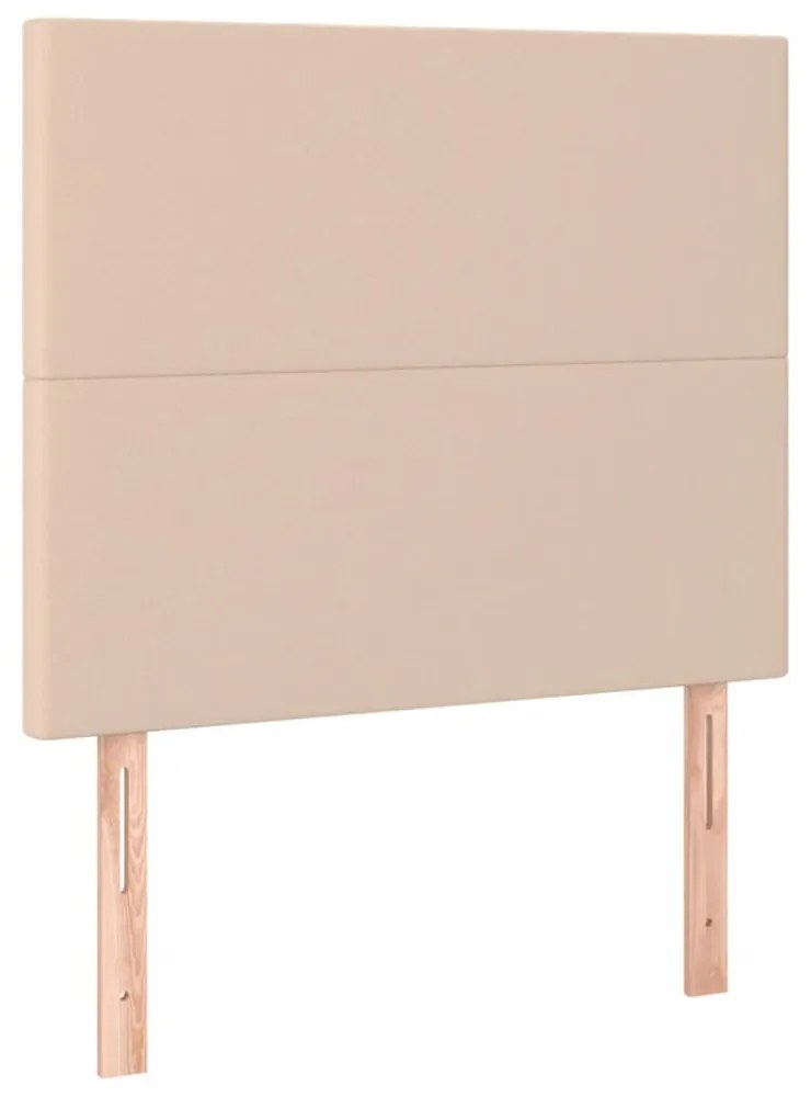 cappuccino műbőr LED-es fejtámla 100x5x118/128 cm