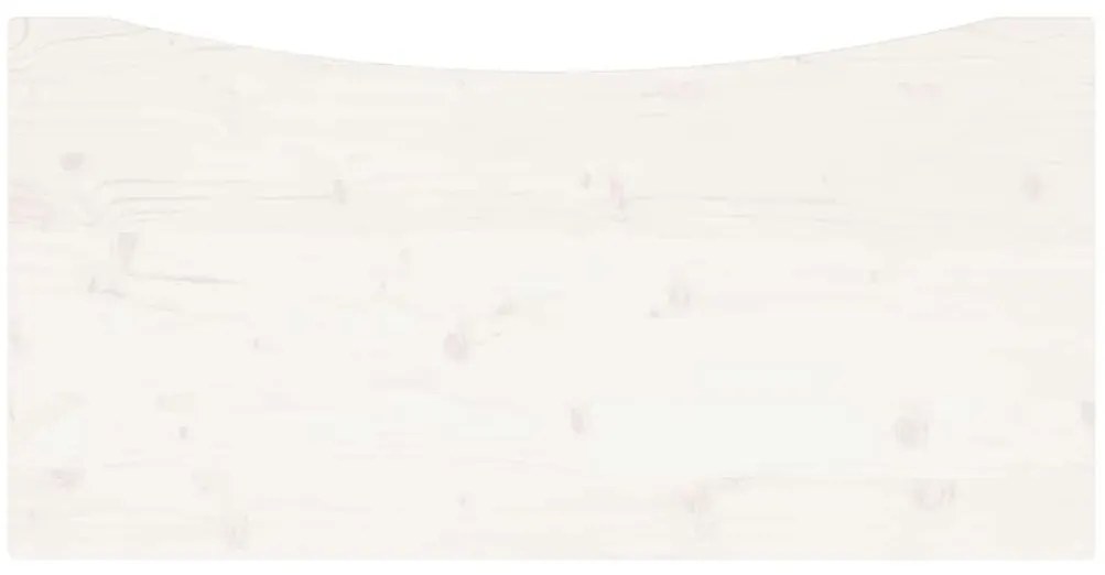 fehér tömör fenyőfa asztallap 110 x 60 x 2,5 cm