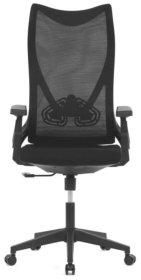 Scaun pivotant de birou negru cu design unic. KA-S248