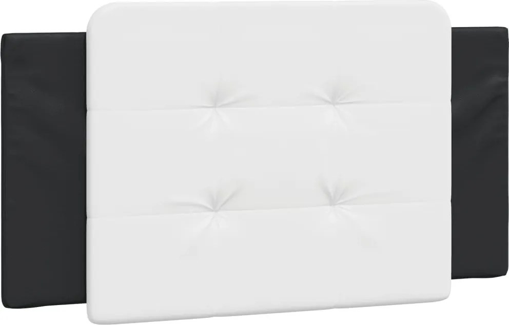 fekete és fehér műbőr fejtámla párna Zadar 100 cm