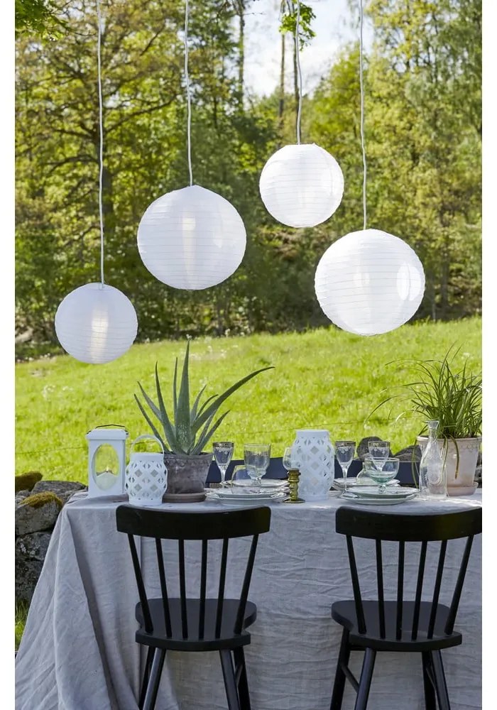 Flame Lantern fehér lámpás, magasság 23 cm - Star Trading