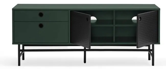 Sötétzöld TV-állvány 140x52 cm Punto - Teulat