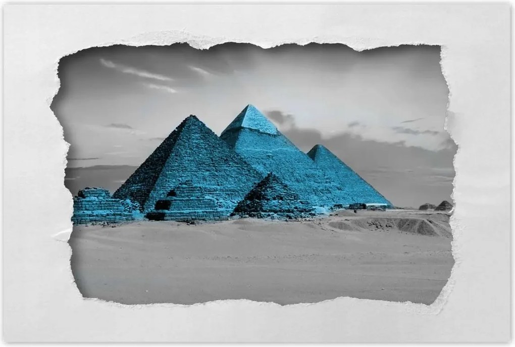 Poszterek 60x40 Kék piramisok