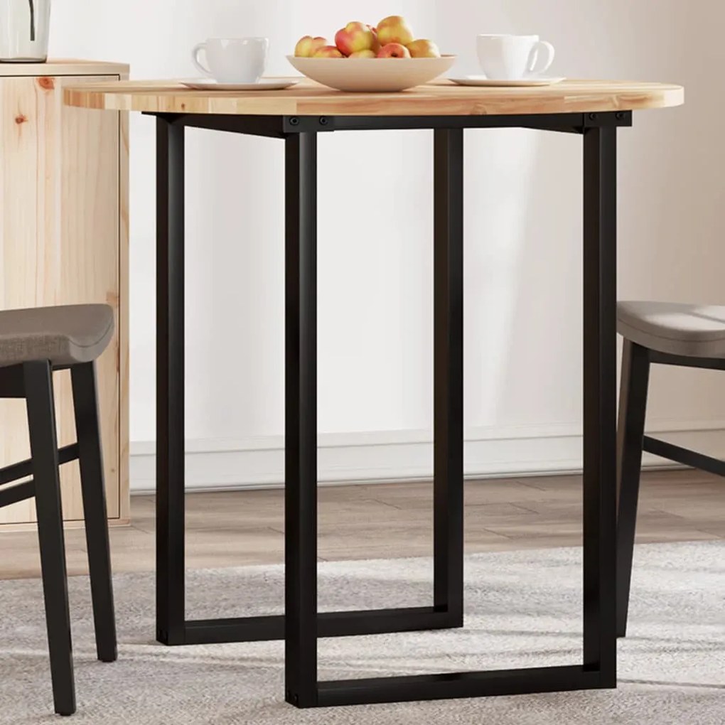 kerek tömör akácfa asztallap Ø80 x 2 cm