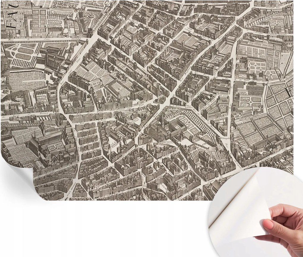 Öntapadós Stílusos Dekoratív Fotótapéta Városi labirintus 152x104 cm