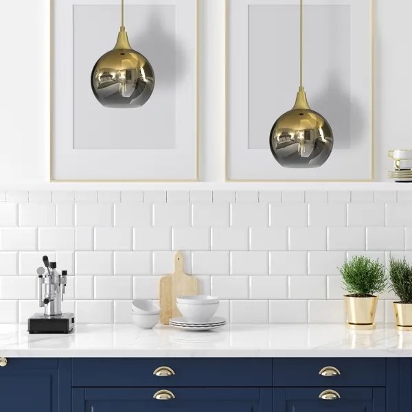 Csillár zsinóron MONTE 1xE27/60W/230V á. 20 cm arany