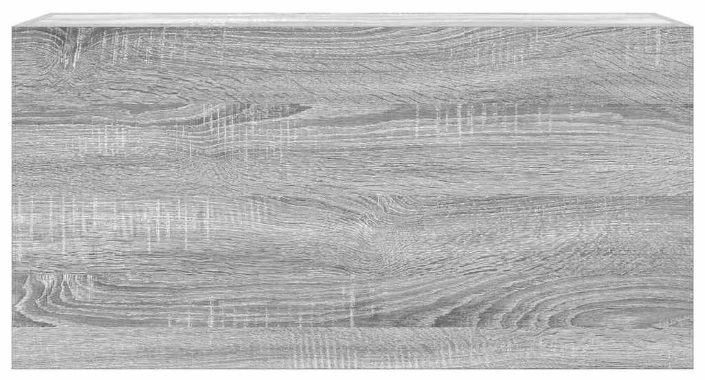 szürke sonoma szerelt fa fali fürdőszobaszekrény 80x25x40 cm