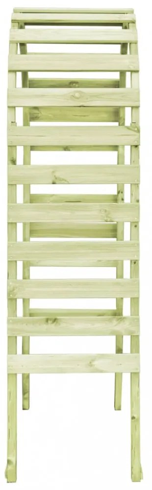 impregnált fenyőfa kerti pergola 130 x 60 x 230 cm