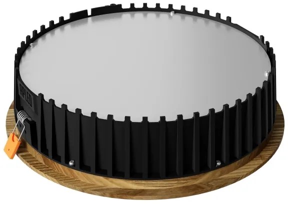 APLED - LED Lámpa RONDO WOODLINE LED/18W/230V 3000K átm. 26 cm kőris tömör fa