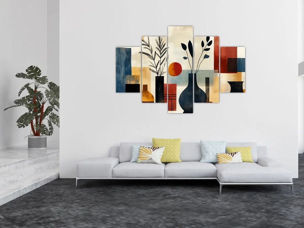 Kép - Kubista vázák (150x105 cm)