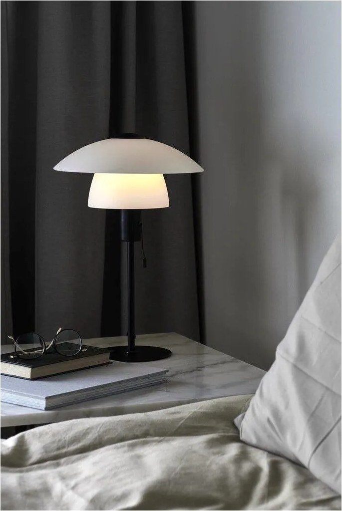 Nordlux modern asztali lámpa verona fehér fekete nor2010875001