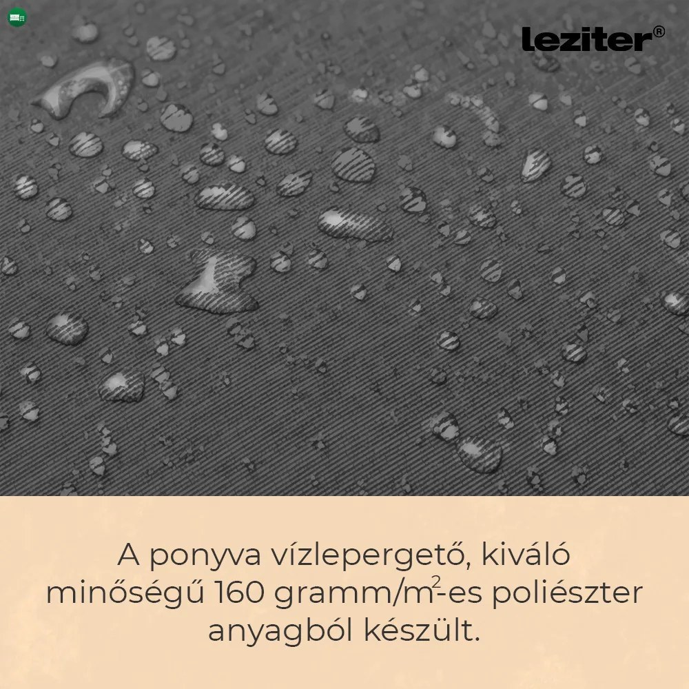 Gina kerti napernyő szürke 300 cm