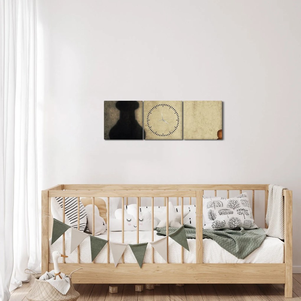 Kép - Sakk 2 (órával) (90x30 cm)