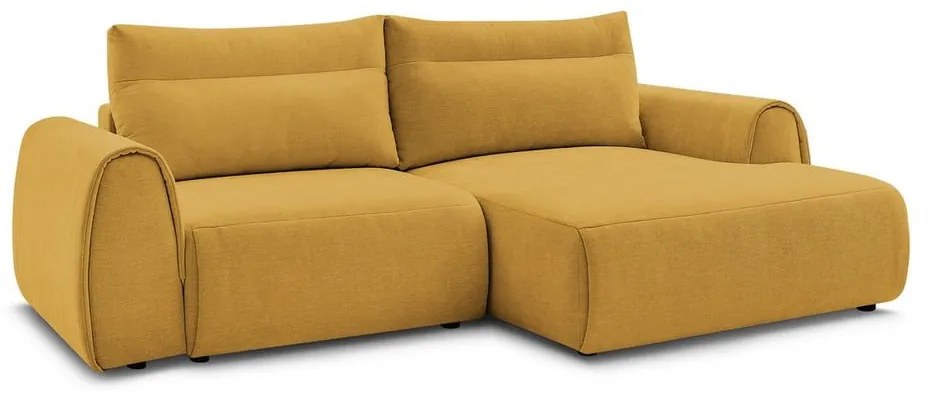 Okkersárga sarokkanapé Aden – Bobochic Paris