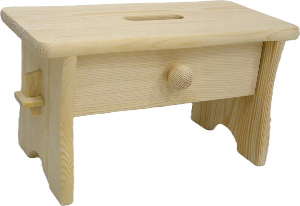 Magas Fenyő Etetőszék Fiókkal fa zsámoly Zydel szék