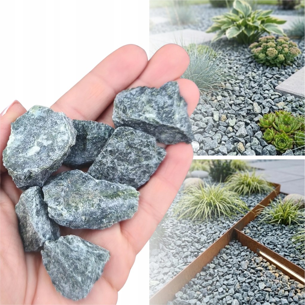 Forest Gránit Kerti Kő Dekor Gríz Szürke-zöld 1-3CM 5KG