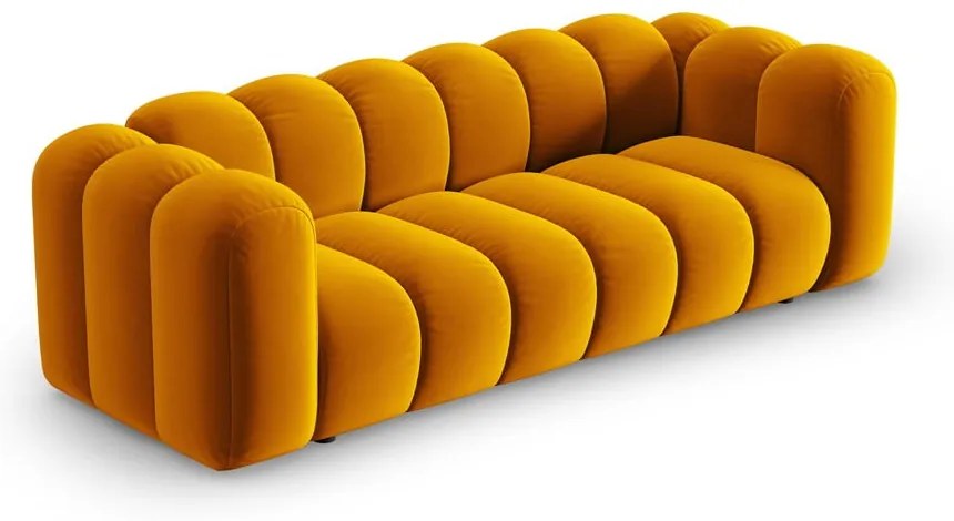 Sárga kanapé 228 cm Lupine – Micadoni Home